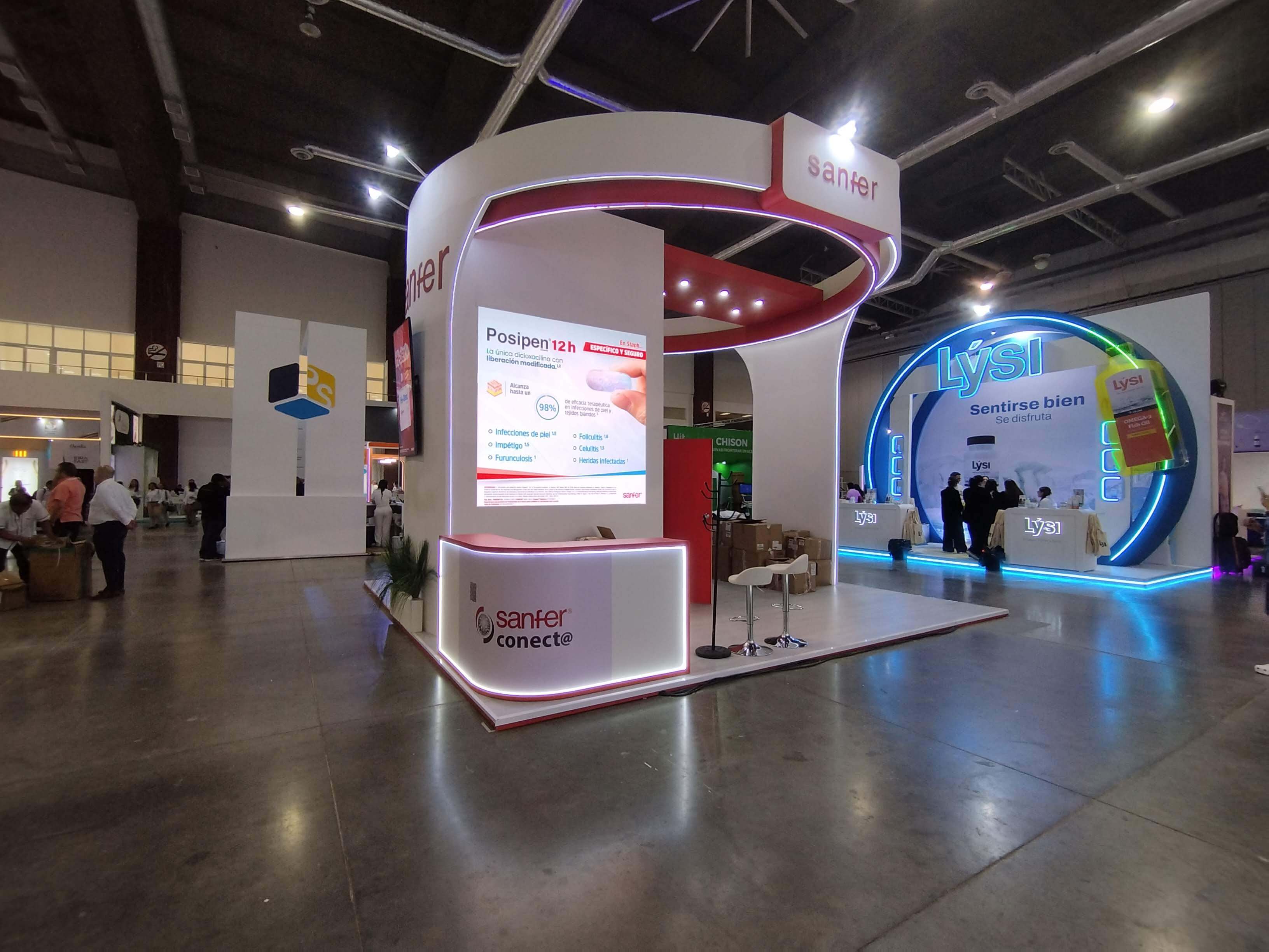 Montaje de stand — Pantalla LED